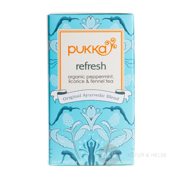 Pukka Refresh Pitta Te Pebermynte og lakridsrod �kologisk